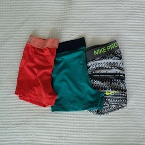 Nike pro training shorts 3 colors